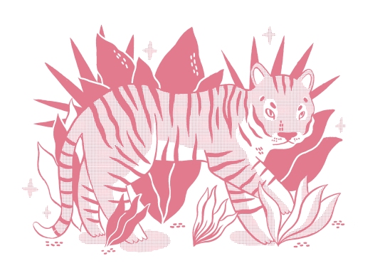 tiger for the COVE pink